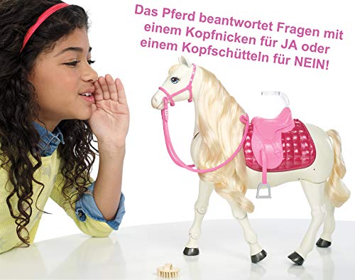 Barbie FRV36 - Traumpferd und Puppe, laufendes und tanzendes Pferd mit Berührungs- und Geräuschsensoren, Mädchen… – Bild 5