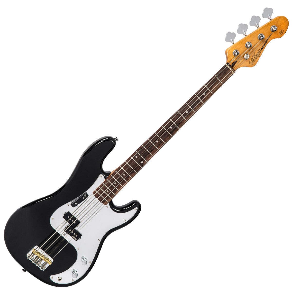 Amazon.com: VINTAGE V4 BASS GUITAR - ROCKER BLACK : Musical