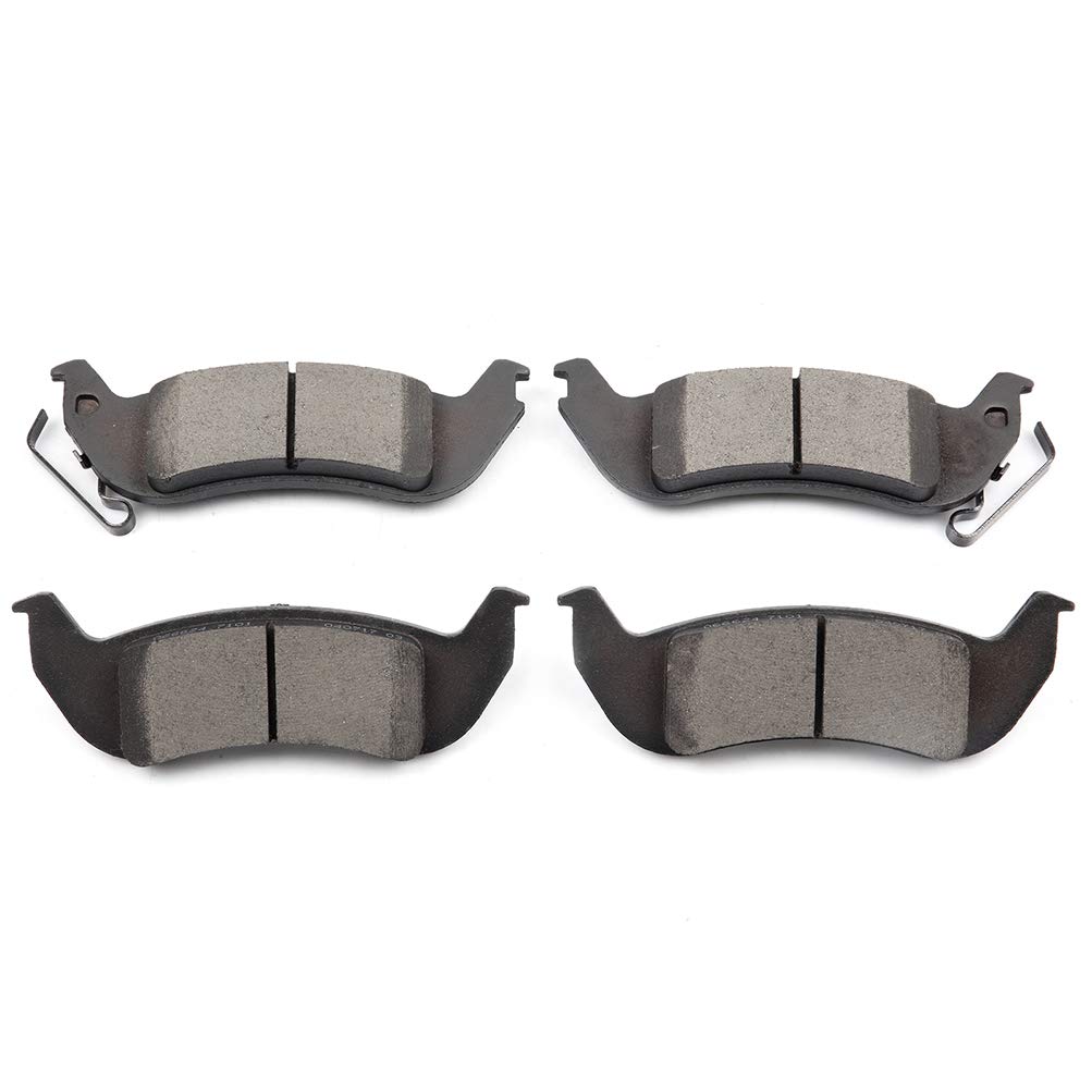 cciyu D1040 Ceramic Rear Brake Pad Set For 03-11 For Ford Crown Victoria,10-11 For Ford Ranger,03-11 For Lincoln Town Car,10 For Mazda B2300,03-11 For Mercury Grand Marquis,03-04 For Mercury Marauder