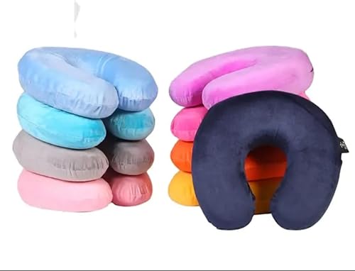 Almohada de cuello almohada de viaje en avión. almohada de cuello para viajar (amarillo)