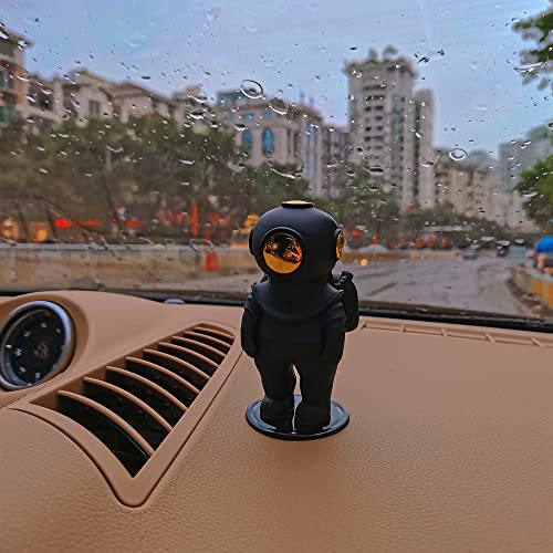 Small Diver Statue Sculpture Home Accessories Art Figurine Model For Table,Shelf,Gifts And Car Decorations (Black) #TOP2