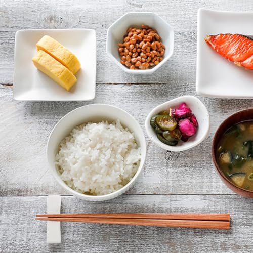 Miniatura 5 de Pligreat 10 Piezas De Porcelana Blanca Soporte De Palillos De Cerámica China Estante De Palillos Para Sushi Japonés Hotel Restringido Chino Soporte De Tenedor De Cuchara Creativo Decoración De Mesa