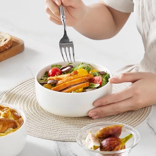 MALACASA Müslischalen 6er Set, 640ml Suppenschalen Porzellan Salatschüssel Set Dessertschalen Frühstücksschalen Keramik Große Schüsseln Set… – Ansicht 7