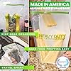 Smelly Proof Heavy-Duty Reusable Food Storage Bundle: XXL 2-Gallon, LRG Quart, and Expandable Snack Bags - Made in USA, BPA-Free Multi Size Pack - 20 Pieces