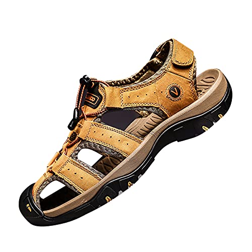 Hiking Sandals for Men Soft Waterproof Closed Toe Water Sandal Athletic Sport Summer Shop Beach Outdoor Footwear