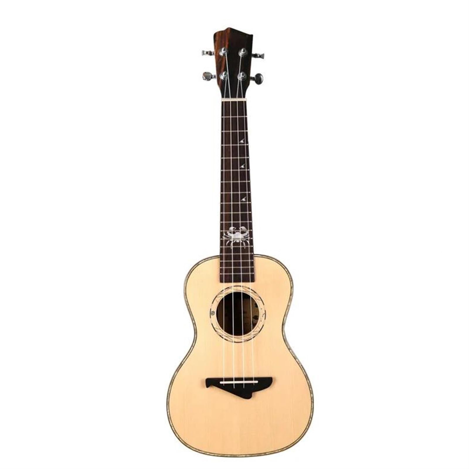 Ukelele Tenor De Concierto 23/26 Con Funda Tapa De Pícea Maciza Acabado Brillante 12 Signos Del Zodíaco(3,26inches)