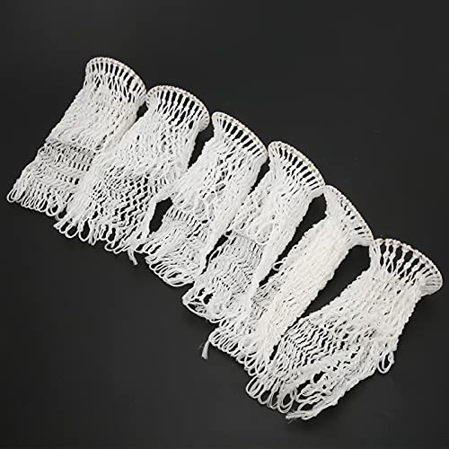 Vbestlife 6Pcs Nylon Billiard Pockets, 7.2Cm Diameter Durable Billiard Table Pool Net Pocket Bag Table Webs For Billiard Table, White #TOP2