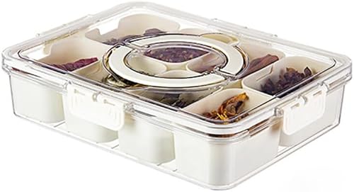 Bandeja de frutas secas de mano con tapa, caja sellada con tapa, caja de aperitivos, caja de dulces, caja de almacenamiento de alimentos, bandeja de