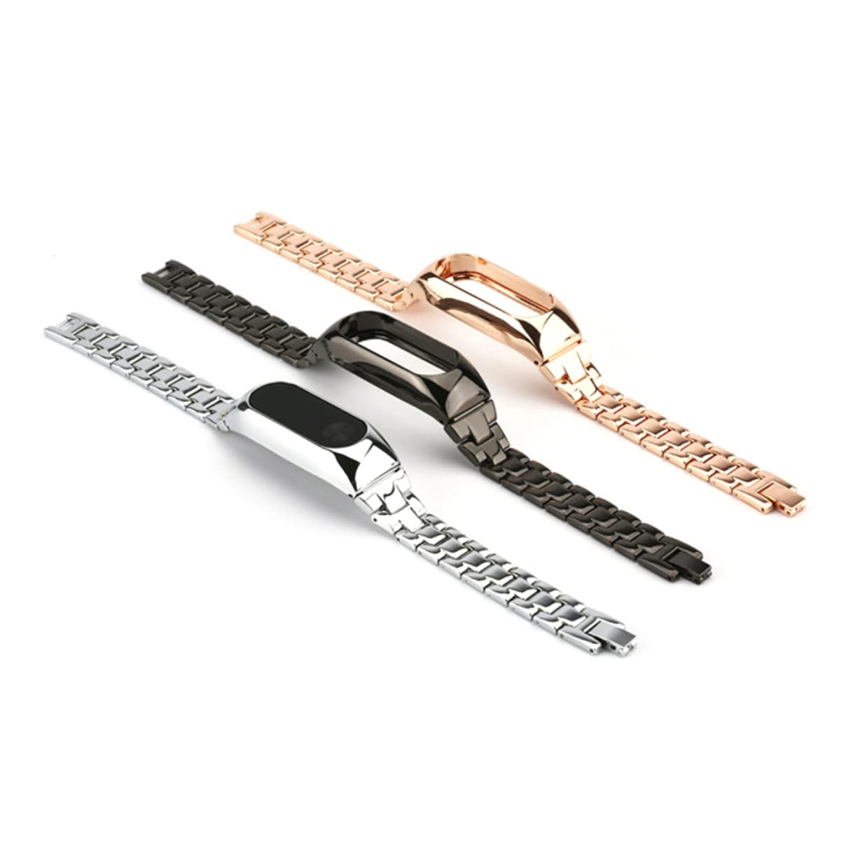 Gatuida 2piezas Correa De Acero Inoxidable Para Band Pulsera Personalizable y Duradera