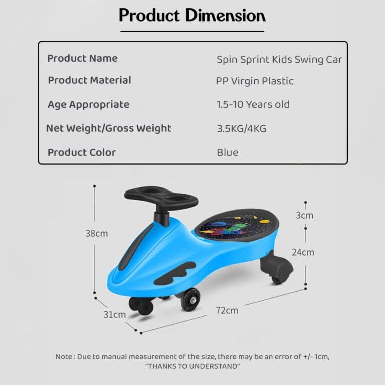 Image of Eco Panda Magic Car Swing Car | Baby Car | Kids Car | Toy Car | Push Car | Ride On Car with LED