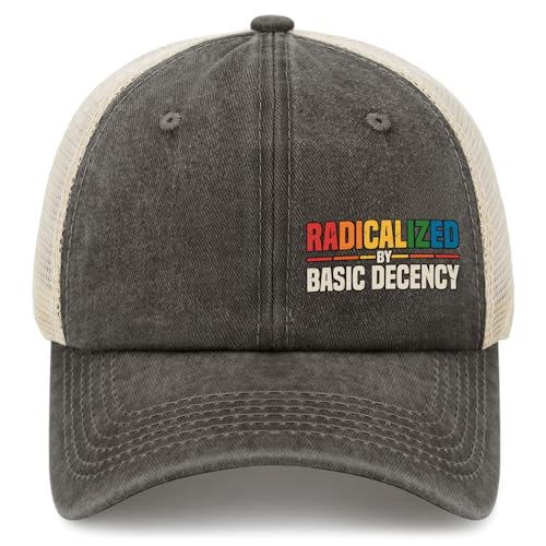 Radicalized by Basic Decency Sun Hats Cool caps for Men