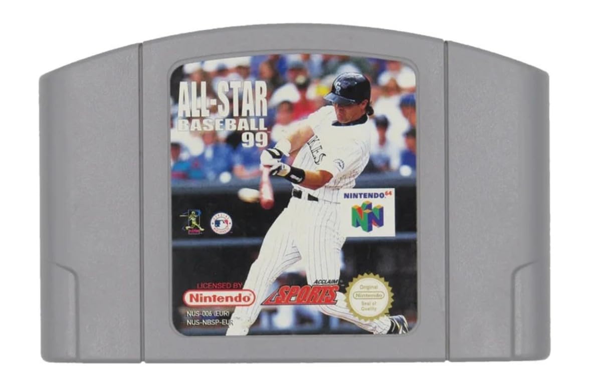 NINTENDO 64 - N64★ALL-STAR BASEBALL 99 海外版 端子清掃済み Amazon.com: All Star Baseball 99 N64 (Renewed) : Video Games