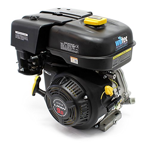 Wiltec LIFAN 177F-B Moteur essence – 440 x 406 x 354 mm – 6,6 kW (9 CV) – 270 ccm – 4 temps, Ø arbre 25,4 mm – capacité 6 L – OHV – Refroidi...