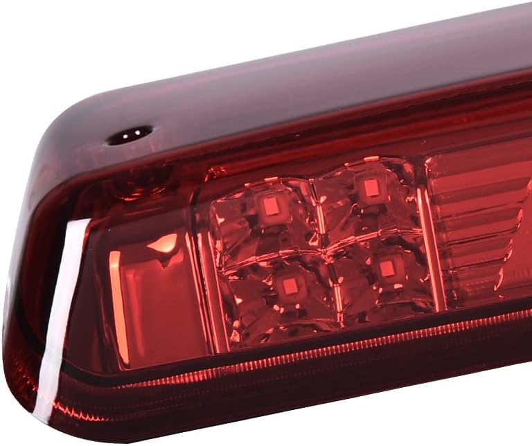 CHEDA Rear LED Bar Third [3rd] Brake Light Cargo Compatible with 2004 2005 2006 2007 2008 Ford F150/Lobo（Smoky lens Clear Bottoms）