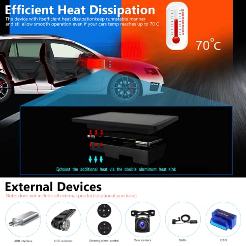 Android 13 Radio Coche 2G+64G 9 Pulgadas Wireless Carplay Android Auto, Pantalla Táctil 2 DIN Car Radio Navegación GPS Bluetooth WiFi Radio FM RDS, Cámara Visión Trasera/USB/Subwoofer Reproductor