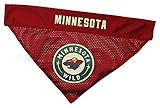 NHL Minnesota Wild Bandana for Dogs & Cats, Large/X-Large. - Cute & Stylish Bandana! The Perfect Hockey Fan Scarf Bandana, Great for Birthdays Or Any Party!