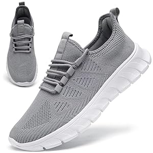 Mens Trainers Shoes Running Walking Slip On Sneakers Casual Tennis Gym Hiking Sports Training Outdoor Shoe