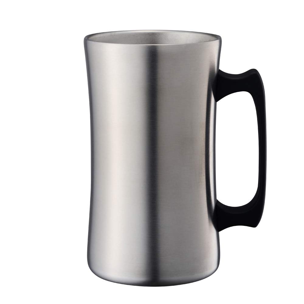 Amazon.co.jp: ドウシシャ 飲みごろメガジョッキ 1.0L シルバー 