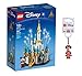 LEGO Disney 50th Anniversary Mini Disney Castle Building Kit + Minnie Mouse Keychain Gift Set (Mini Disney Castle + Minnie Keychain) (LDMC22)