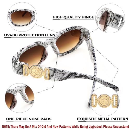 Image of FEISEDY Retro Trendy Rectangle Sunglasses Women Men Narrow Shades B2322 | |Vintage Shades |UV400 Protection |Blocks Glare |Women & Men |Comes With A Storage Case