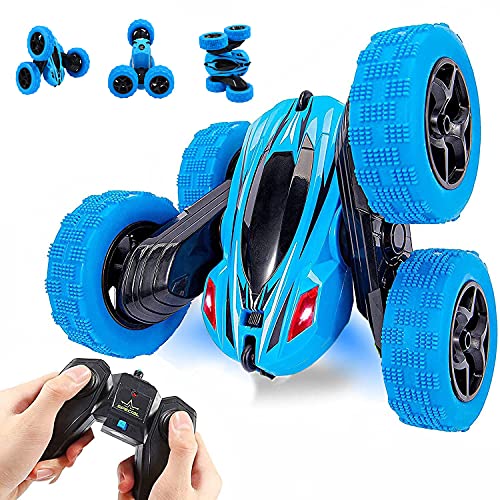 Remote Control Car RC Stunt Car Toy, Double Sided 360Â°Rotating Tumbling Rechargeable Car, High Speed 2.4Ghz Remote Control Race Car, 4WD Off Road Vehicle, 3D Deformation Car 1:24, Great Gift for Kids