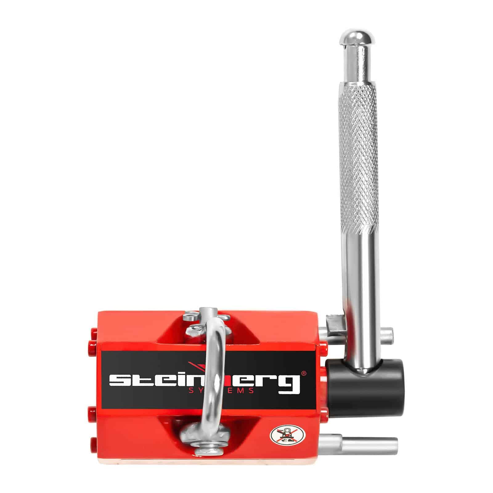 Steinberg Systems Aimant De Levage Super Puissant En Néodyme Manutention Porteur Magnétique SBS-ML 100 (Capacité de Levage 100 kg, Mécanisme de Sécurité, Force de Traction 300 kg, Flux Désactivable)