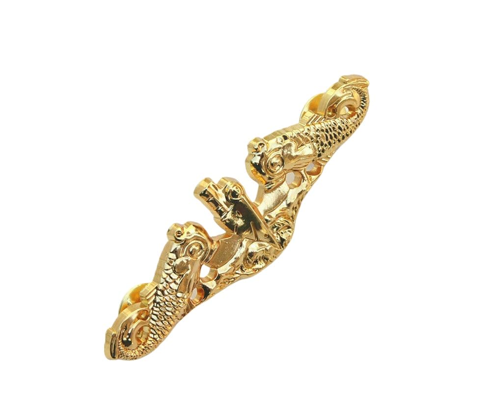 Reproduction US SUBMARINE METAL BADGE PIN GOLDEN