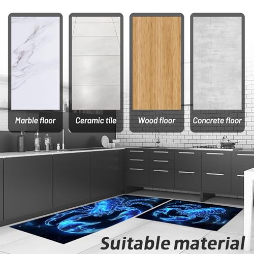 Tapis de cuisine devant évier pour un sol propre et décoré