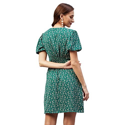 Image of Carlton London Women's Rayon A-Line Above The Knee Dress