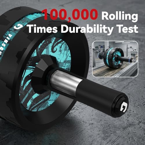 VINSGUIR Ab Roller Wheel, Abs & Core Workout Equipment for Home Gym with Knee Pad Accessories, Abdominal Wheel for Full-body Strength Training - Image 6