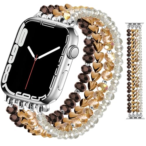 JR.DM �r�[�Y�u���X���b�g�o���h �����p Apple Watch 40mm 38mm 41mm 44mm 42mm (S10/11) �Ή� �t�@�b�V���� �L���[�g �h���b�V�[ �X�g���b�` �n���h���C�h �X�g���b�v iWatch Series 11/10