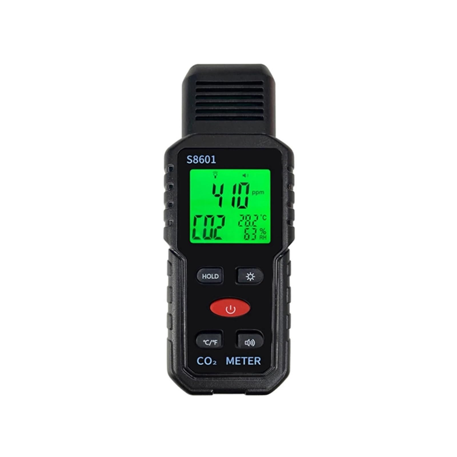 Détecteur de gaz, Compteur de CO2 Portable, Moniteur qualité l'air, 5000 ppm, Mesure du dioxyde Carbone