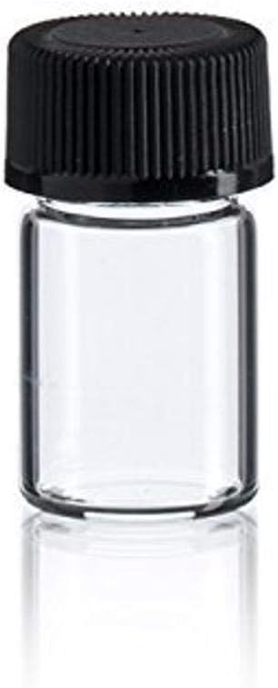 Premium Vials 58DCOR144-144-ZT 5/8ドラム クリアガラスバイアル - スクリューキャップ オリフィス