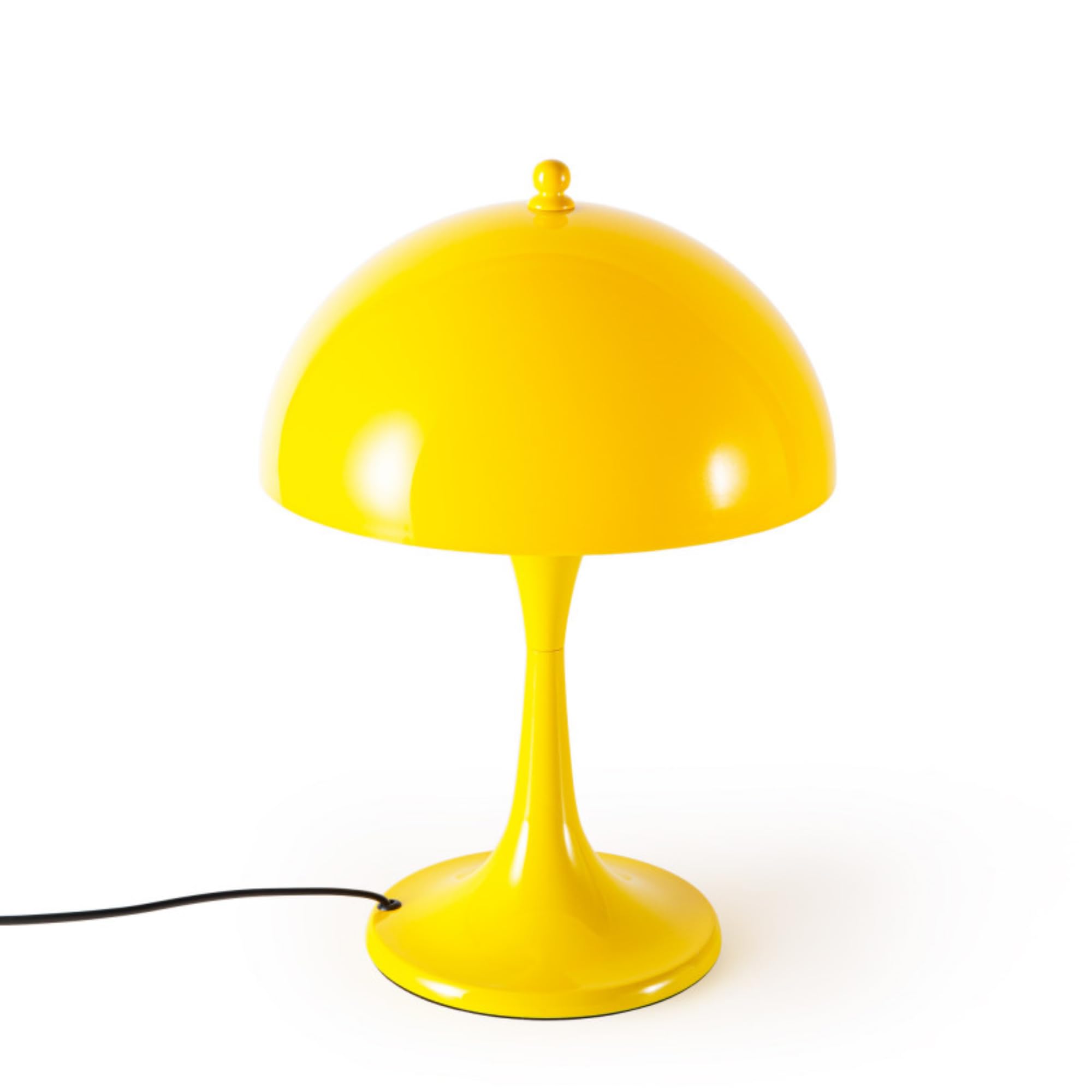 BARCELONA LED Lámpara de Mesa Diseño MART Moderna Pantalla Acrílica Translúcida, Luz Suave y Confortable, 3xG9, Lámpara de Mesa Minimalista para Salón, Dormitorio, Oficina y Mesa de Noche, Amarillo