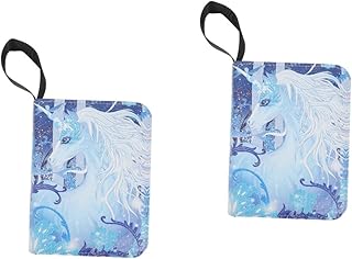 ibasenice 2 Peças Saco De Armazenamento De Cartão De Livro Fichário De Cartão De Visita Porta-Cartões Esportivos Porta-Cartões De Futebol Álbum De Fotos Livro De Fotos Coletar Porta-Livros