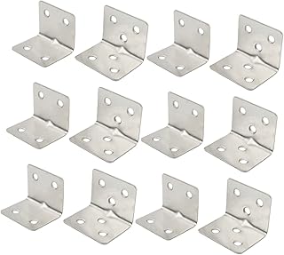 YARNOW 16pcs Corner Bracket Corner Shelves Metal Shelf Right Angle Bracket Metal Bracket Corner Bracket Connector Metal Corner Bracket Right Angle Brackets L Shape Bracket Corner Brace