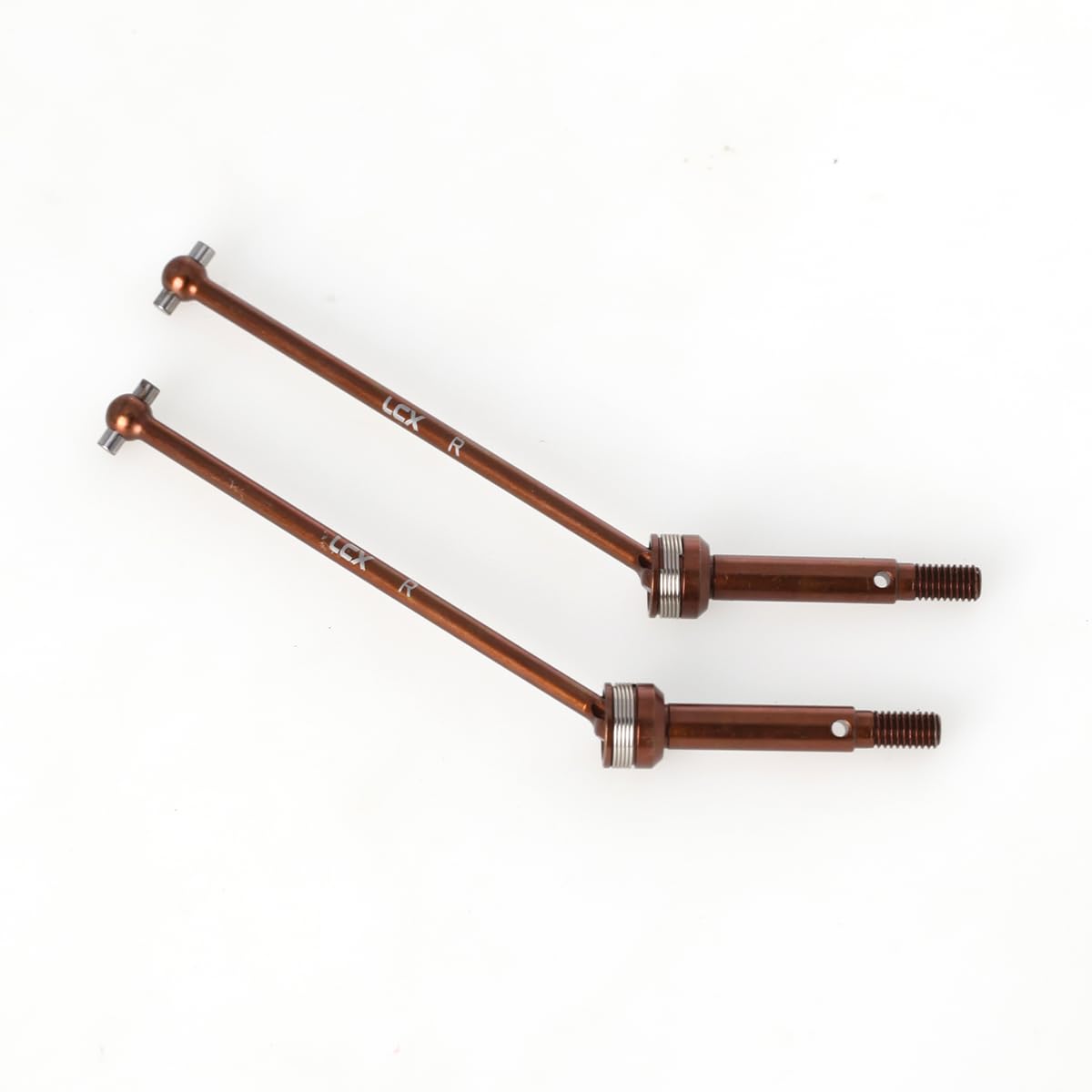 LCX Racing 1/10th RC Crawler Car Hard Steel Rear Axle Set CVD Drive Shaft for Losi 1/10 F100 Rey 2.0 4x4, Upgrades Parts Accessories