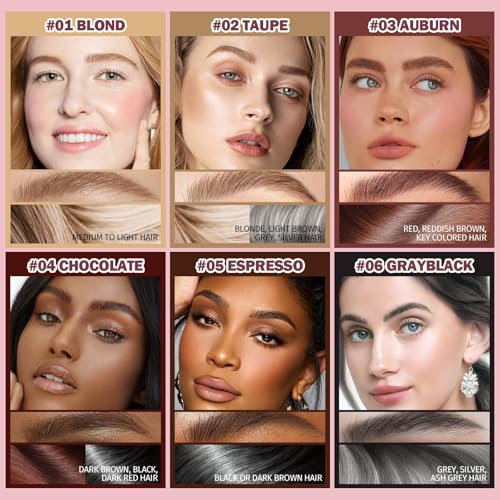 Anglicolor Brow Fection Angled Brush,Microblading Eyebrow Pen,Natural Brows Eyebrow Pencil,Easy To Color,Long Lasting,Quick Drying,Natural Shaping Outlining Filling Eyebrow Makeup (01#Blond) - Image 2