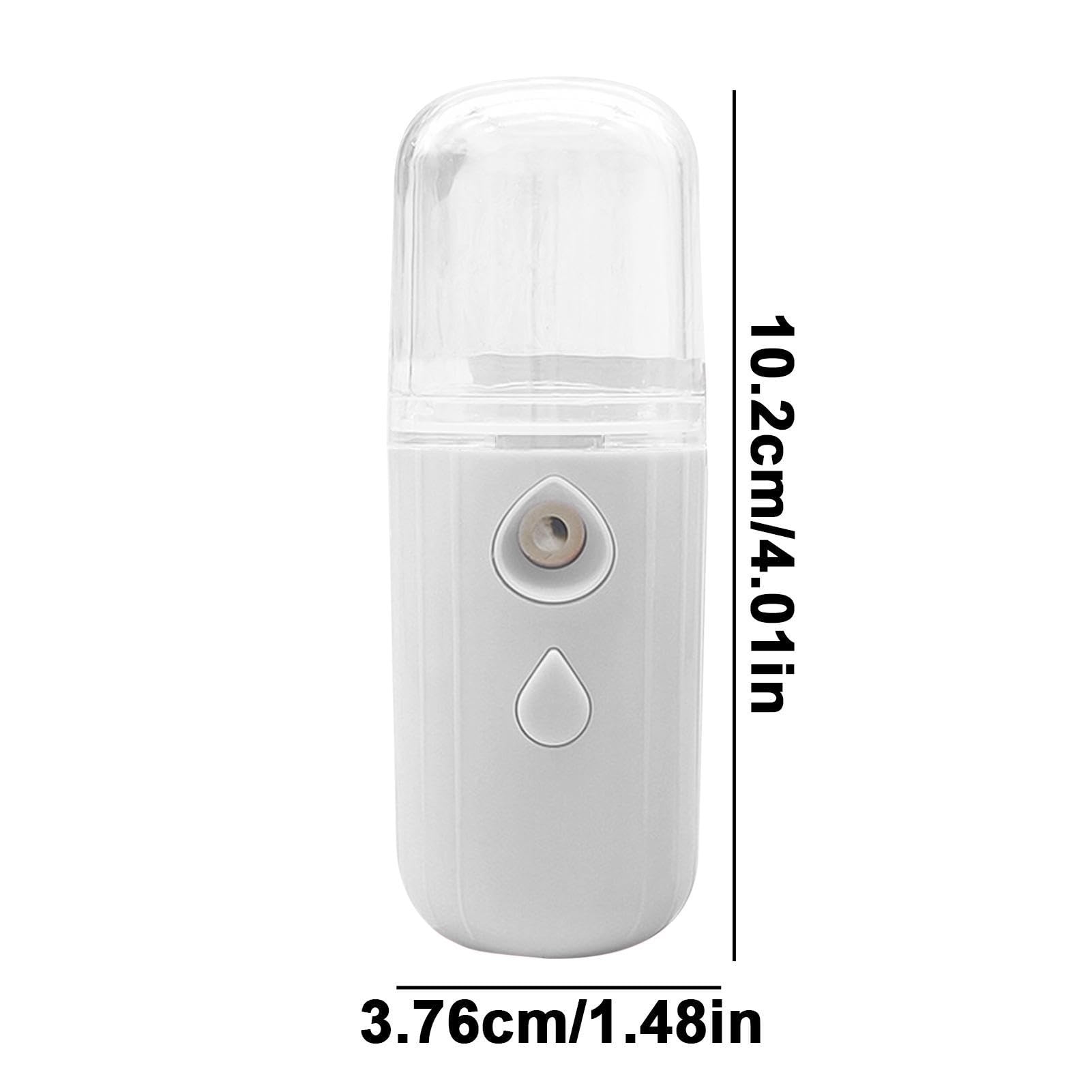 Face Mister – 30 ml Visual Water Tank Gesichtssprüher Feuchtigkeitsspendende Zerstäubung Nano Mister | Handlicher Cool Mist Gesichtsdampfer, tragbarer USB-wiederaufladbarer Mister für Make-up-Wimpern