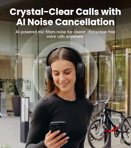 Image of Edifier W820NB Plus Gen 2 Wireless Over-Ear Noise Cancelling Headphone, -49 dB ANC, LDAC Hi-Res Audio, 88H Playtime, Spatial Sound, AI Clear Calls, Bluetooth V6.1 & Multipoint - Dark Grey