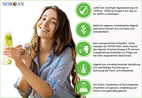 Norsan Algenöl Omega 3 hochdosiert 3x 100ml