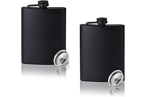 GADIEDIE Alcohol Flask for Men Matte Liquor Flask Set