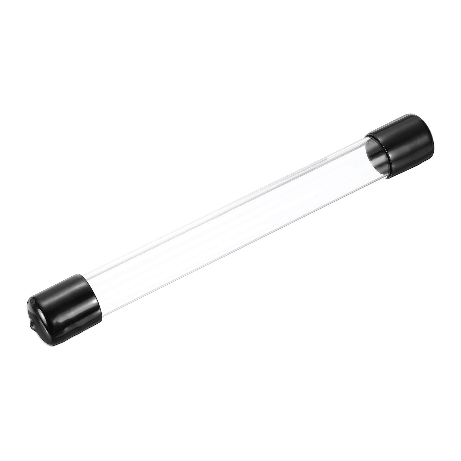 MECCANIXITY 1 Inch Clear Storage Tube 22x26mm Small Plastic Round Tubing with Caps Rigid Bottle Container 250mm/10 Inch for Item Stored