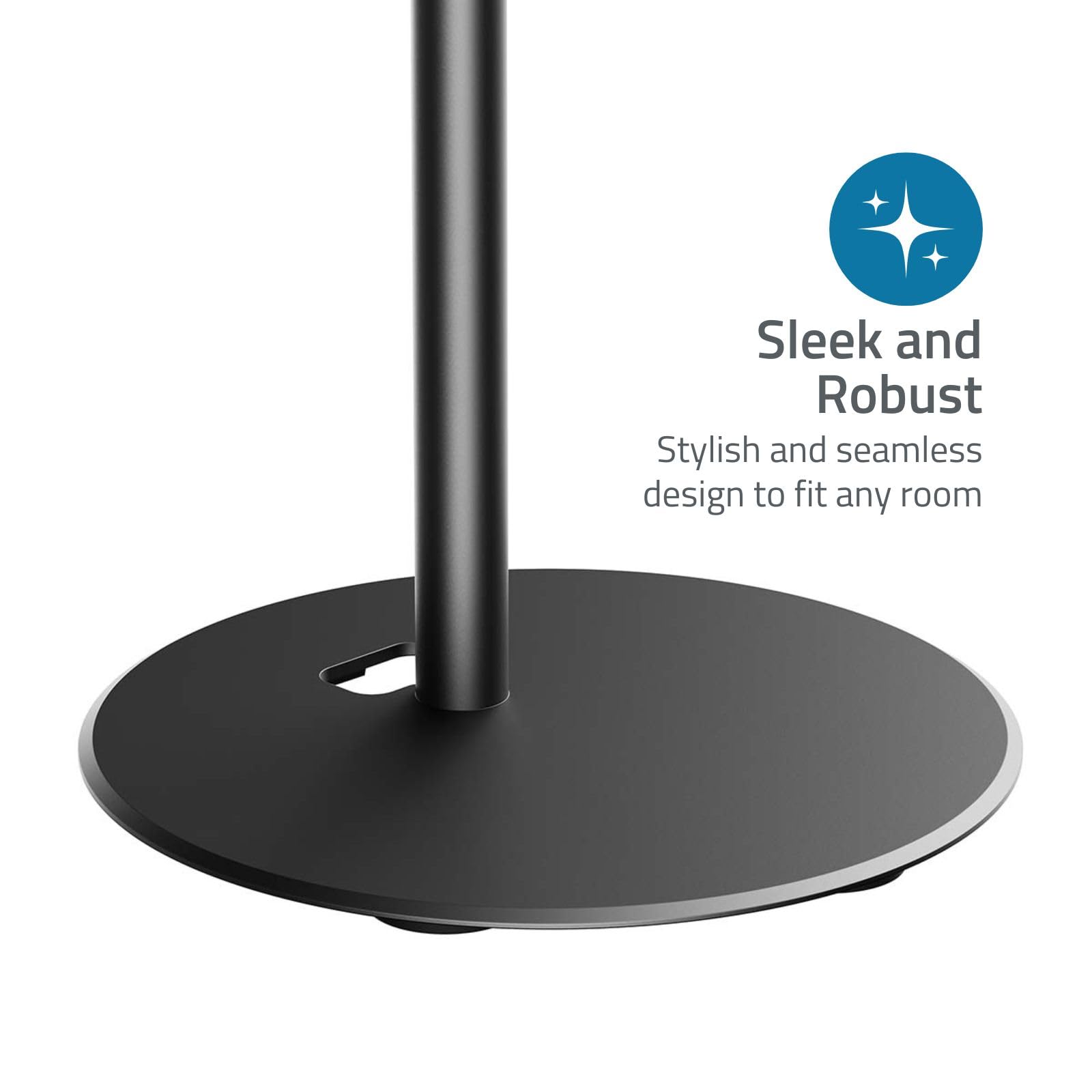 NEDIS Uchwyt głośnikowy – kompatybilny z: Sonos Era100 – stojak – 3 kg – stały – ABS/metal – czarny