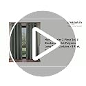 Image of Home Sizzler 2 Piece Solid Blackout Eyelet Polyester Long Door Curtains - 9 Feet, Grey