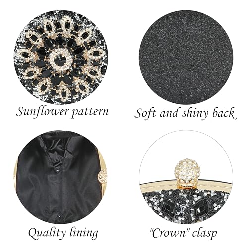 Image of MAIRLOM Rhinestone Clutch Purses for Women Evening Bag Sparkly Handbag | Diamond Clutches Purse Glitter Crystal Gemstone Shoulder Bags Luxury Handbags for Wedding Formal Party Prom