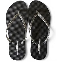 Old Navy Womens Flip Flops, Black Glitter