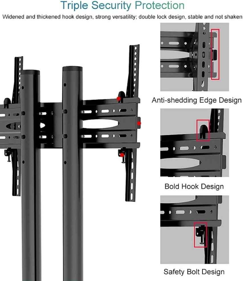 Soporte móvil para TV universal con ruedas para 32" – 70" miniatura 3
