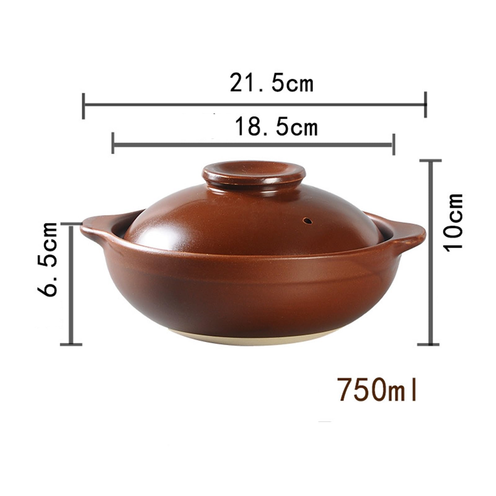 Auflaufform Keramik-Auflauftopf Schmortopf Hausmannskost Küchenhelfer Familientreffen 750ml(Black)
