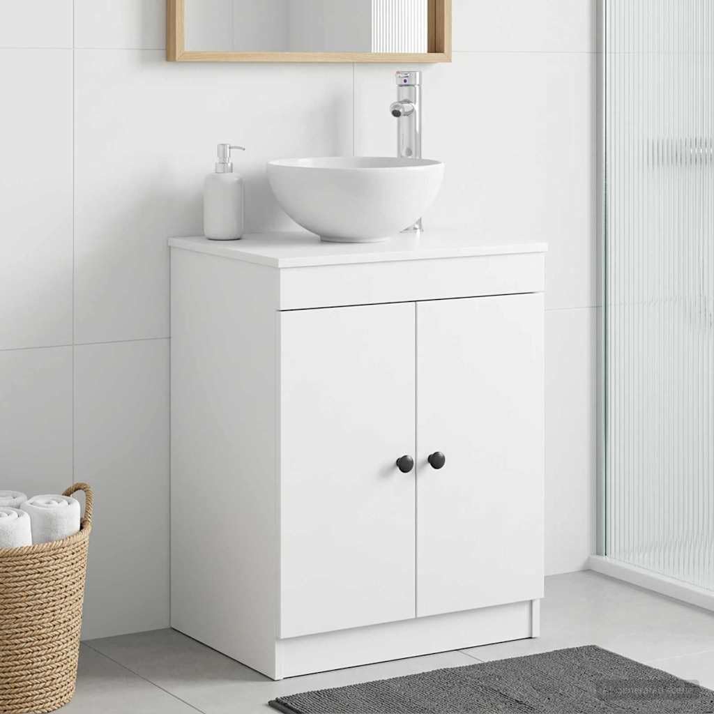 vidaXL Mobile da Bagno Bianco 54 x 41 x 70 cm Legno ingegnerizzato